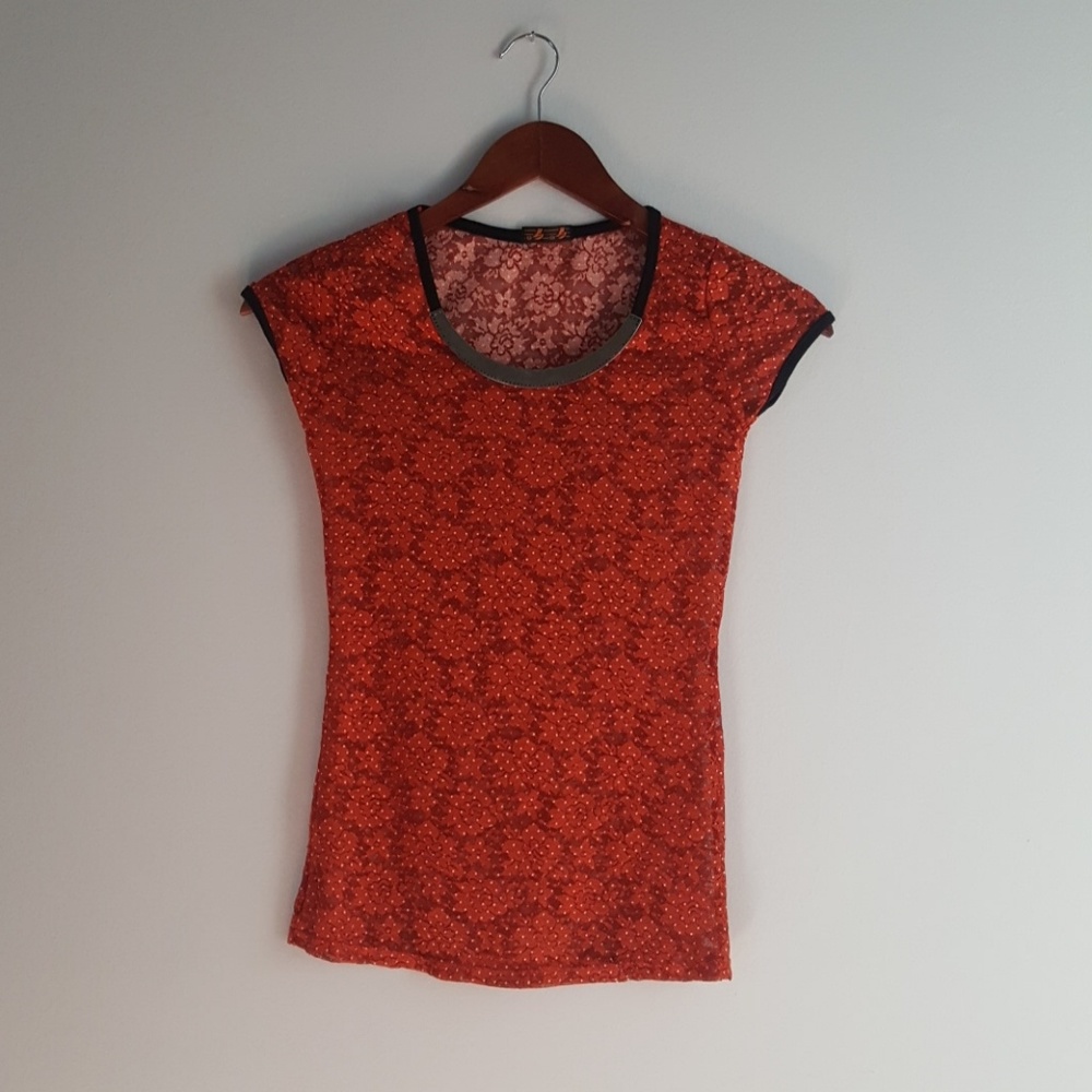 Cute Vintage Seethrouh Top